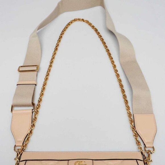 Gucci Beige GG Matelasse Leather Ophidia Small Shoulder Bag - Picture 8 of 12